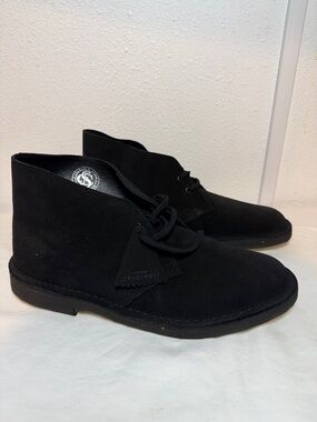 New Clarks Original Desert Boots Black Suede- Size 11 Men’s